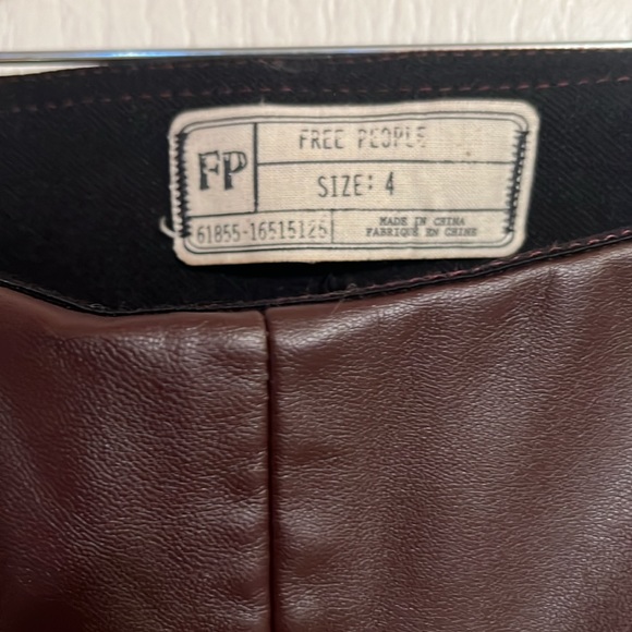 Free people faux leather pant - Picture 5 of 13